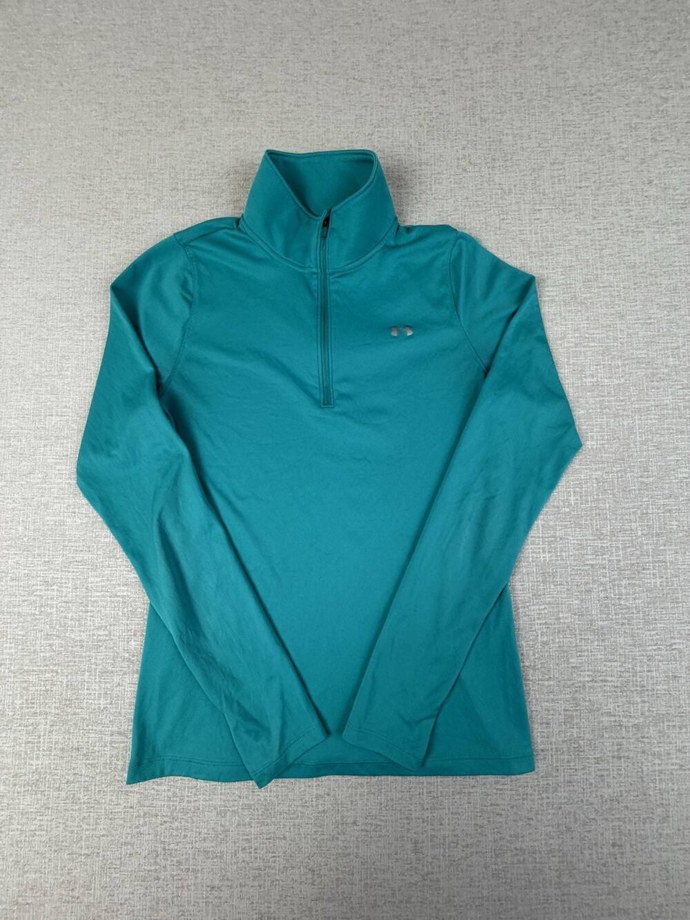 Under Armour Women’s Small Teal Quarter Zip Athletic Pullover Long Sleeve